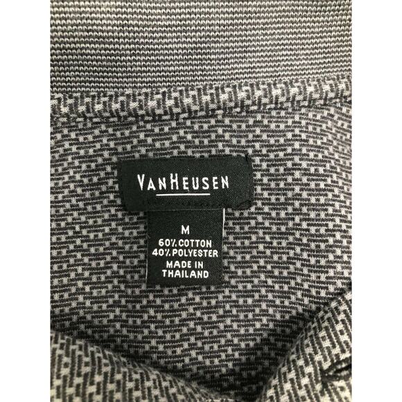 Van Heusen Medium M short sleeve polo shirt with front pocket, gray - Picture 8 of 9